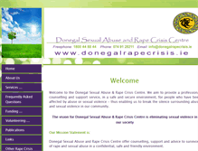 Tablet Screenshot of donegalrapecrisis.ie
